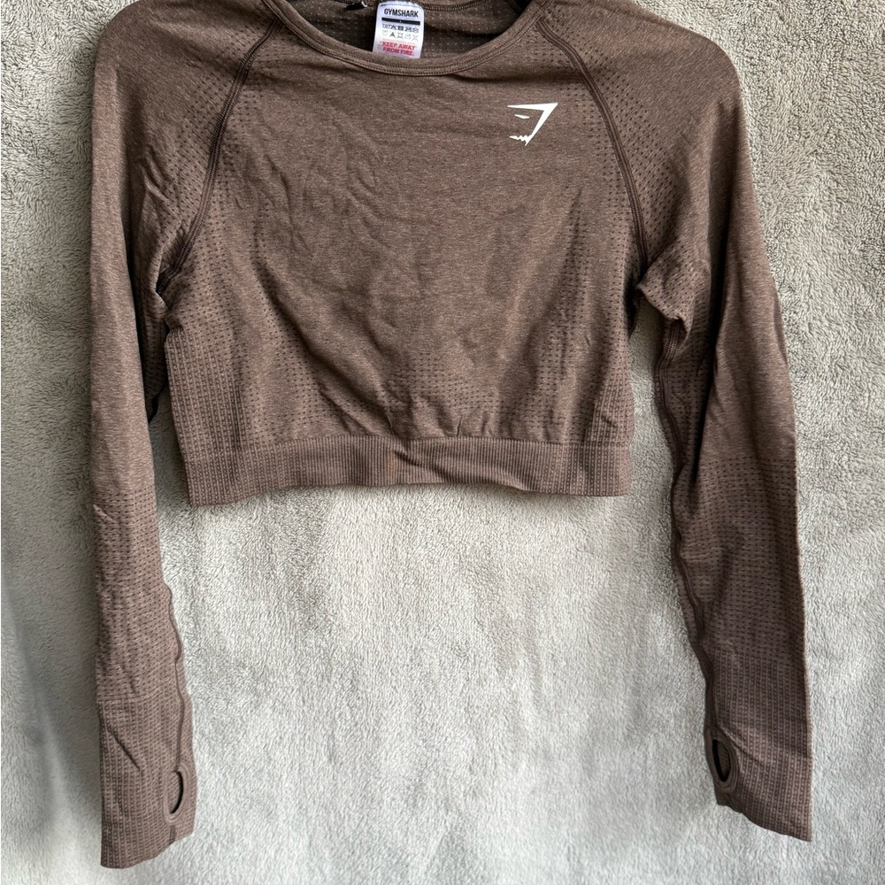 Gymshark Long Sleeve Crop Top Large